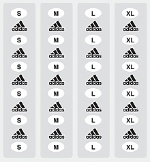 Size Stickers - Adidas - 1-1/4