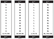 Size Stickers - 8/10 ȼ EA. Nike 1-3/8