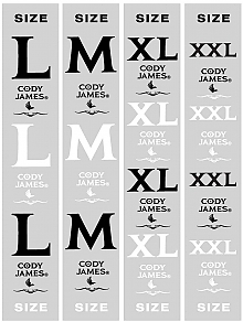 BOOT BARN CODY JAMES Size Stickers.ONLY 1 ȼ  EACH 1.25