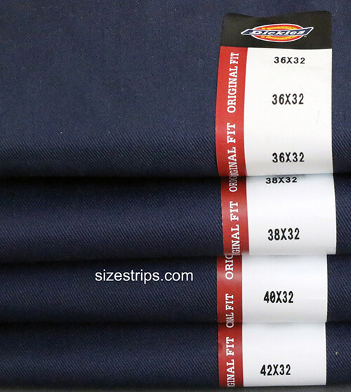 1 ȼ Ea. Dickies Size Sticker Size Labels 1ȼ EACH. 1-1/4
